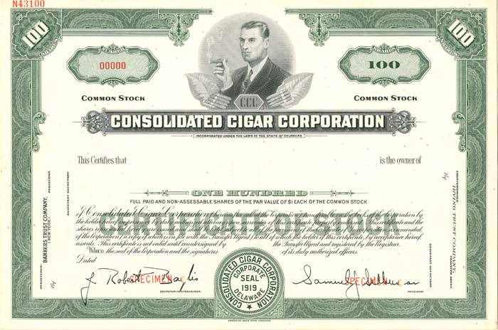 Consolidated Cigar Corporation